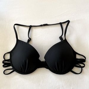 Black Strappy Victoria’s Secret Push-up Bikini top